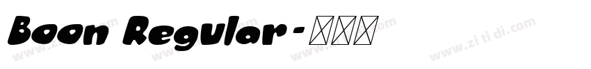 Boon Regular字体转换